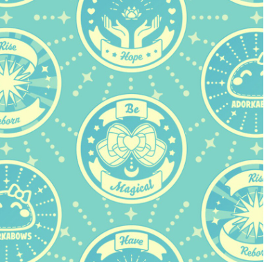 Teal Positive Motto Challenge Coin Pattern Products